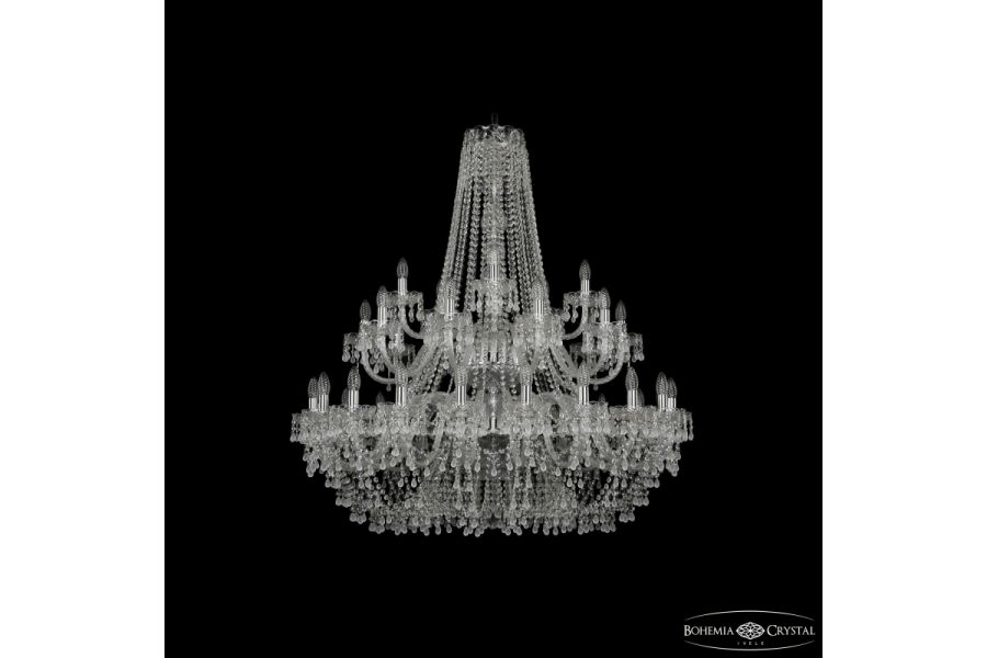 Подвесная люстра Bohemia Ivele Crystal 1410/20+10+5/400/2d Ni V0300