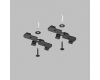 Крепежный элемент Denkirs SMART SLIM BASE TR2414-BK