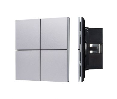 Кнопочная панель Arlight KNX-304-23-IN Silver BUS, Frameless 039662