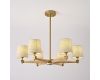 Люстра на штанге ImperiumLoft Stavra Jorgenson Beige/Light Wood 203573-26