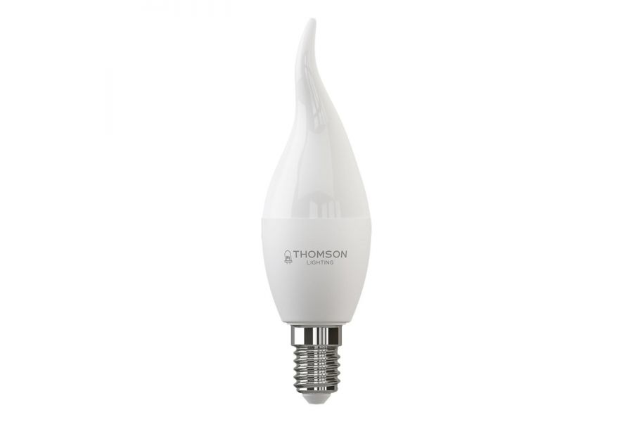 Лампа светодиодная Thomson E14 8W 6500K свеча на ветру матовая TH-B2312