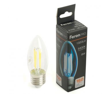 Светодиодная лампа Feron LB-1208 E27 8W 6400K 51243