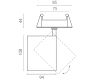 Встраиваемый светильник Lightstar Alta Base A5446RS