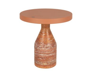 Настольная лампа Arlight SP-CROOD-TAB-R22.5x24-7W Warm3200-MIX (RD-BRG, 140 deg, 230V) (IP20, Травертин) 061732