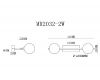 Настенный светильник MyFar Valency MR2032-2W