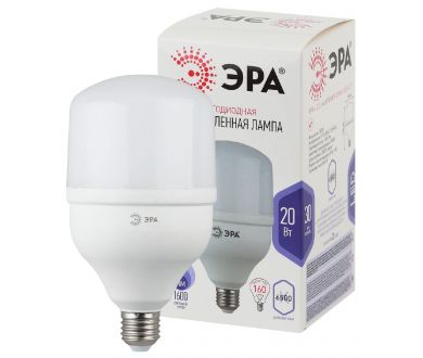 Лампа светодиодная Эра E27 20W 6500K LED POWER T80-20W-6500-E27 Б0027011