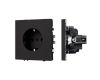 Розетка зк со шторками софт-тач черный оникс Arlight SCT-MEU-SFPL-BK (250V, 16A) 054277(1)