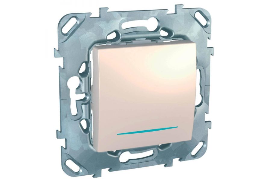 Переключатель одноклавишный перекрестный с подсветкой Schneider Electric Unica MGU5.205.25NZD