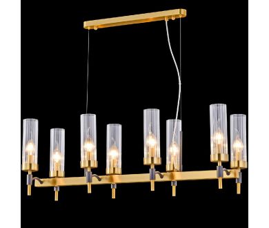Подвесная люстра Illumico IL5177-8LLS-29 BRASS TUBO