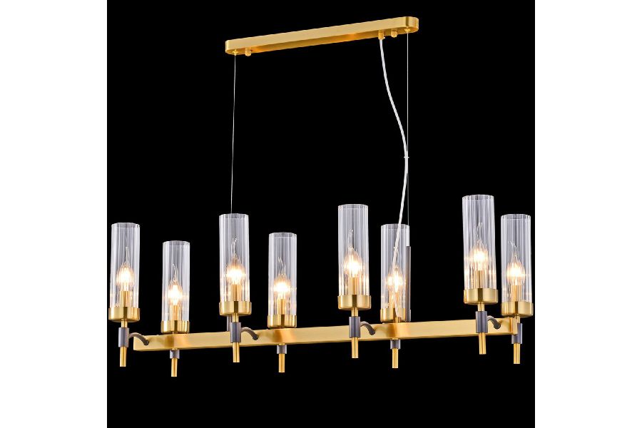 Подвесная люстра Illumico IL5177-8LLS-29 BRASS TUBO