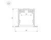 Профиль Arlight SL-LINIA49-F-2000 ANOD 019313
