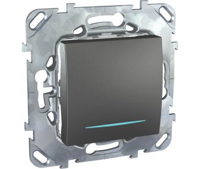 Выключатель одноклавишный с подсветкой Schneider Electric Unica MGU5.201.12NZD