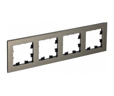 Рамка 4-ая Systeme Electric AtlasDesign Nature Металл латунь ATN312204