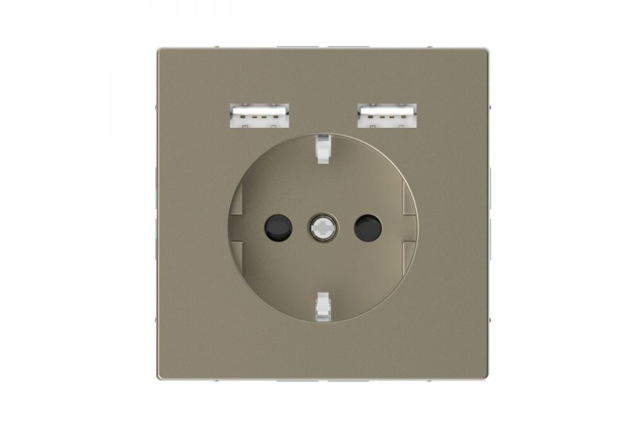 Розетка компьютерная USBx2 Schneider Electric Merten D-Life MTN2366-6033