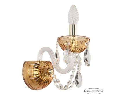 Купить Бра Bohemia Ivele Crystal 5402B/1/141 G Amber/M-1G Бра Bohemia Ivele Crystal 5402B/1/141 G Amber/M-1G