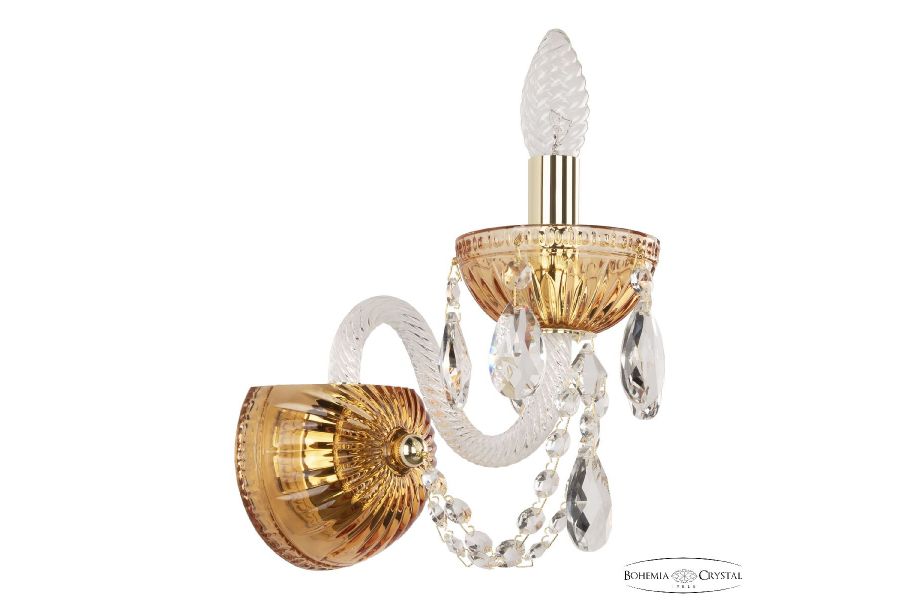 Бра Bohemia Ivele Crystal 5402B/1/141 G Amber/M-1G