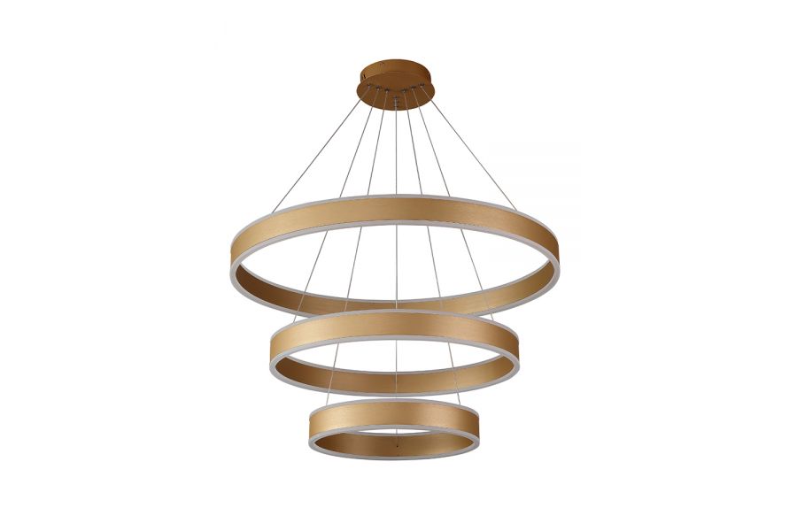 Подвесной светодиодный светильник Crystal Lux MUCHOS SP158W LED D400+600+800 GOLD