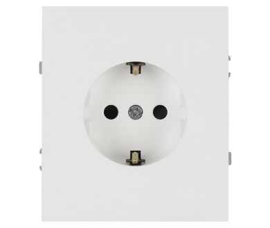 Розетка Эра Arktik 16-2102-01 с заземлением 2P+E Schuko со шторками 16А-250В белый Б0070424