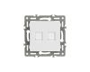 Механизм компьютерной розетки двойной Arlight SCT-MPC2-PL-WH (RJ-45, CAT6) 045336