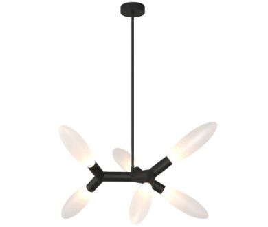 Люстра на штанге Eurosvet Covalent 30180/6 черный Smart a069153