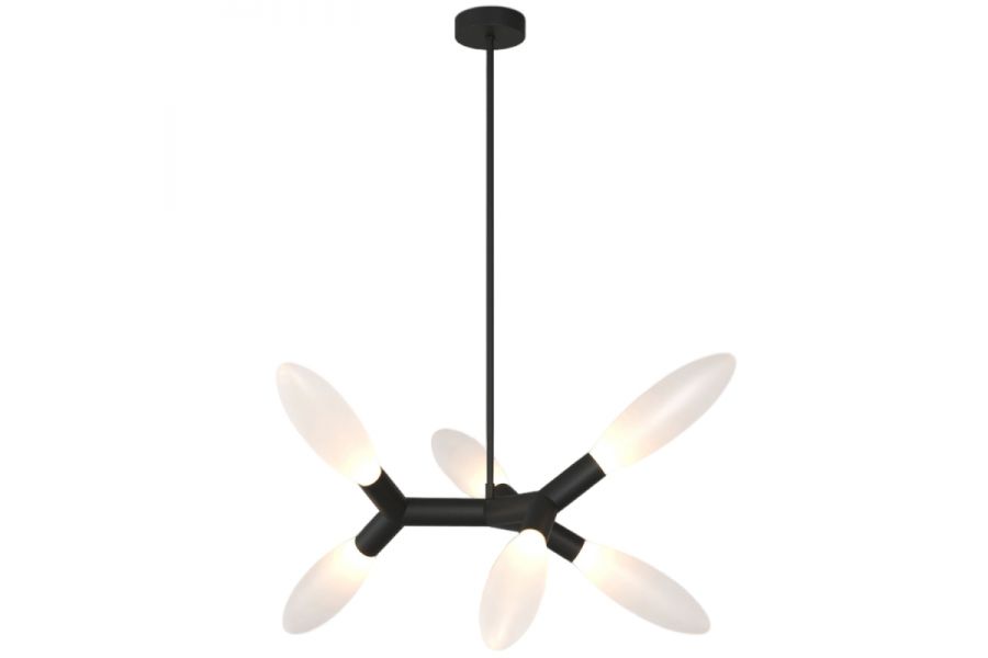 Люстра на штанге Eurosvet Covalent 30180/6 черный Smart a069153