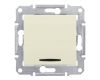 Выключатель одноклавишный с красной подсветкой Schneider Electric Sedna 10A 250V SDN0400347