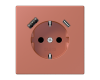 Розетка 2K+З USB Typ AC Jung LC1520-15CA236