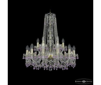 Подвесная люстра Bohemia Ivele Crystal 1410/12+6/240/h-74 G V7010