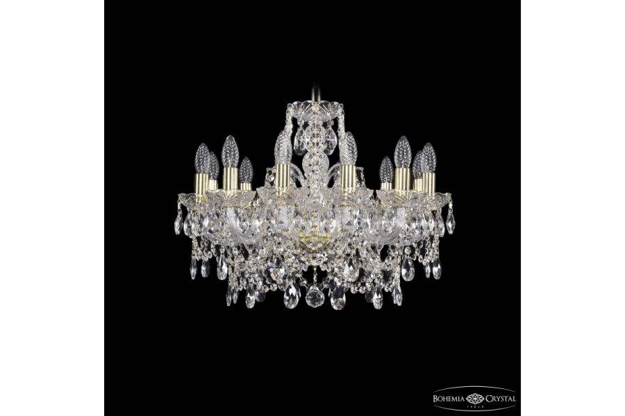 Подвесная люстра Bohemia Ivele Crystal 1411/12/195 G