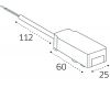 Коннектор питания для магнитного шинопровода Italline IT09-9025 black