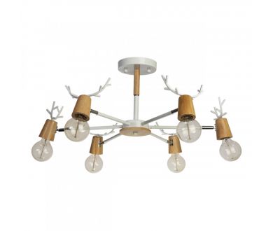 Люстра на штанге Loft IT Sven 10024/6 White