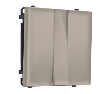 Комплект механизма 3-кл выключателя SIGMA Серо-бежевый матовый 10A-250V QUANT PRO Ambrella Volt MS365010 (SP3650, PR133)