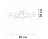 Потолочная люстра Vitaluce V3797-1/9PL