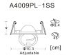 Точечный светильник Arte Lamp Accento A4009PL-1SS