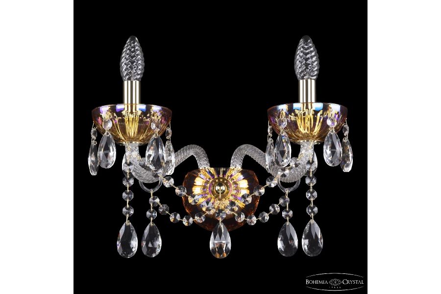 Бра Bohemia Ivele Crystal 5413B/2/165 G Shampan/M-1H