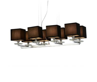 Подвесная люстра Lumina Deco Fianelo LDP 1248-8 BK
