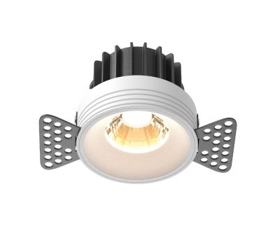 Встраиваемый светильник Maytoni Round DL058-12W2.7K-TRS-W