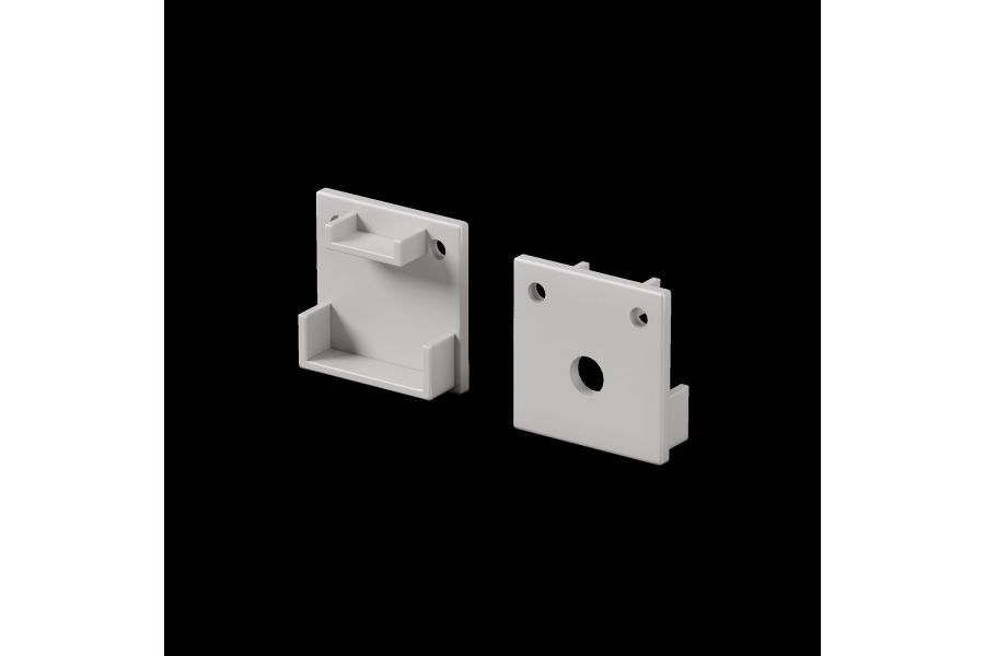 Комплект заглушек для профиля 20×20 2шт Maytoni Led Strip ALM-2020B-EC 642077