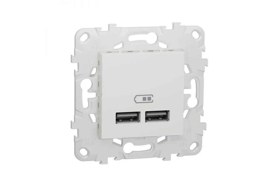 Розетка компьютерная USBx2 Schneider Electric Unica New NU541818