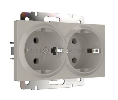 Розетка двойная с заземлением Werkel W1272004 4690389213960 a069774