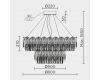 Подвесная люстра Modelux ML.7445.800.500 GD