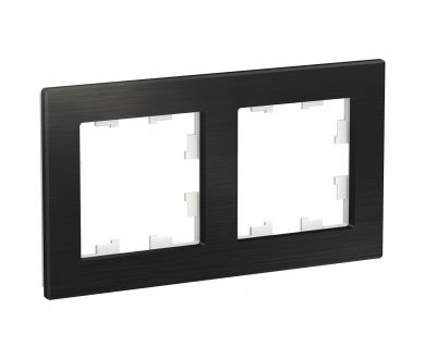 Рамка 2-ая Systeme Electric AtlasDesign Nature Металл оникс ATN312302