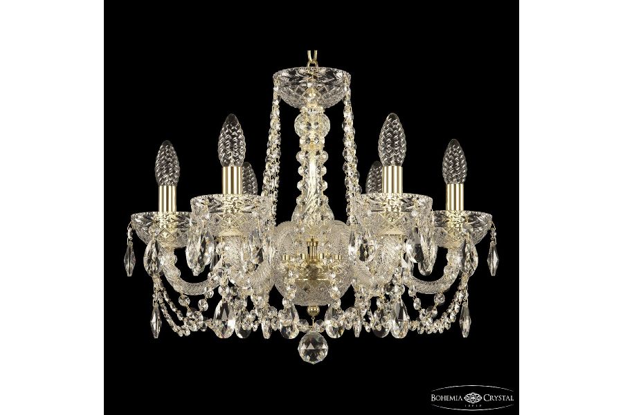 Подвесная люстра Bohemia Ivele Crystal 5402/6/165 G Clear/M-1F