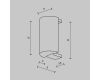 Заглушка торцевая для шинопровода Flarity Maytoni Technical TRA154EC-BS