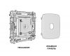 Комплект механизма TV розетки Ambrella Volt оконечной экранированной 5-1000MHz 3dB OMEGA MO813005 Черный матовый QUANT (OP8130, VM199)