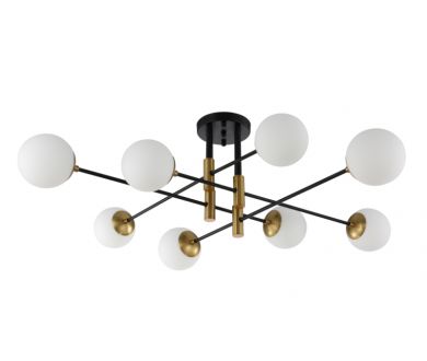 Потолочная люстра Crystal Lux Fidel FIDEL PL8 BLACK