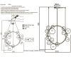 Подвесная люстра Crystal Lux AGATA SP15 V2 CHROME/TRANSPARENTE