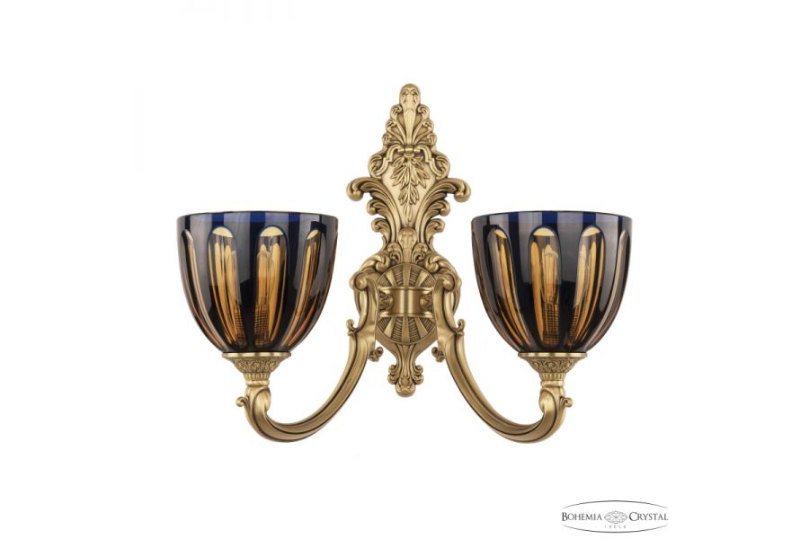 Бра Bohemia Ivele Crystal Verona 7209B15/2/175 FP P1 U Amber-Blue/H-1H