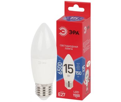Лампа светодиодная Эра RED LINE LED B35-15W-865-E27 R 15Вт свеча Б0070092