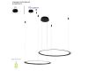 Подвесная люстра Crystal Lux MANZANA SP53W LED BLACK